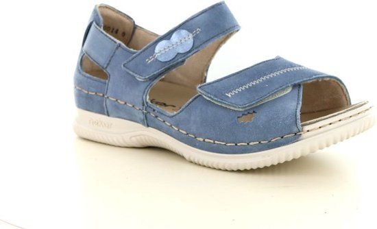 Rieker V7474 Dames Sandalen - Blauw - Maat 37