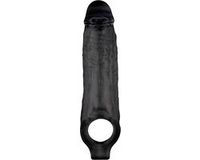 Chisa Novelties - Mighty Loop - Penis Sleeve Met Scrotum Lus - Zwart