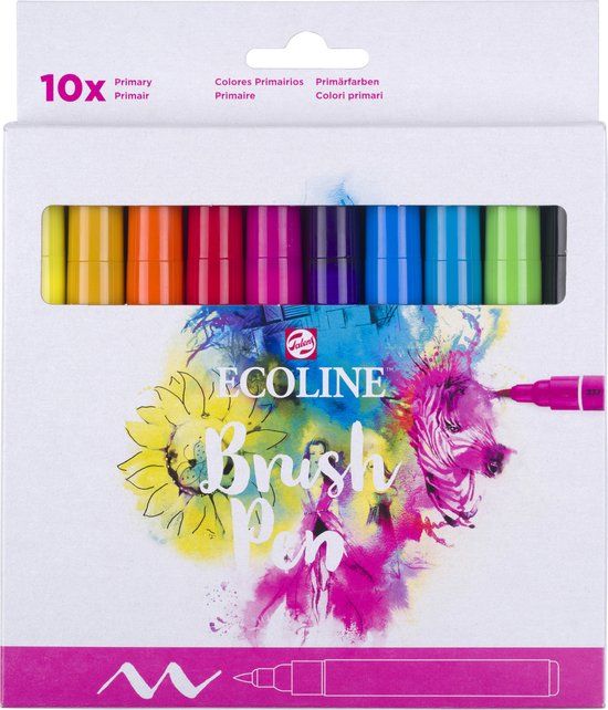 Ecoline Brush Pen set - 10 kleuren