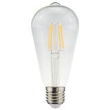 HOFTRONIC™ Edison LED Filament lamp E27 - 4,5 Watt 470 Lumen - ST64 - 2700K Warmwit licht - Dimbaar - Helder glas
