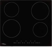 vidaXL Plaque vitrocéramique avec 4 foyers, 6000 W, Noir