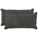 vidaXL Kussensloop - 2 stuks - HOUTEN - Antracietkleurig - 40 x 70 cm
