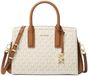 Michael Kors Laila Medium Handtas / Crossbodytas Dames - Logo Print - Imitatieleer - Ritssluiting - Goudkleurig
