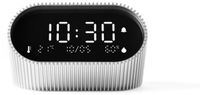Lexon Ray Clock - Alarmklok met thermometer en hygrometer - Zilver