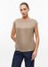 s.Oliver Vrouwen T-shirt Bruin Viscose Korte mouw Ronde hals Aansluitend Effen 46