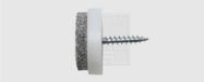 SWG 684 120 240 80 Viltdoppen Verschroefbaar, Rond Wit (Ø) 24 mm 4 stuk(s)