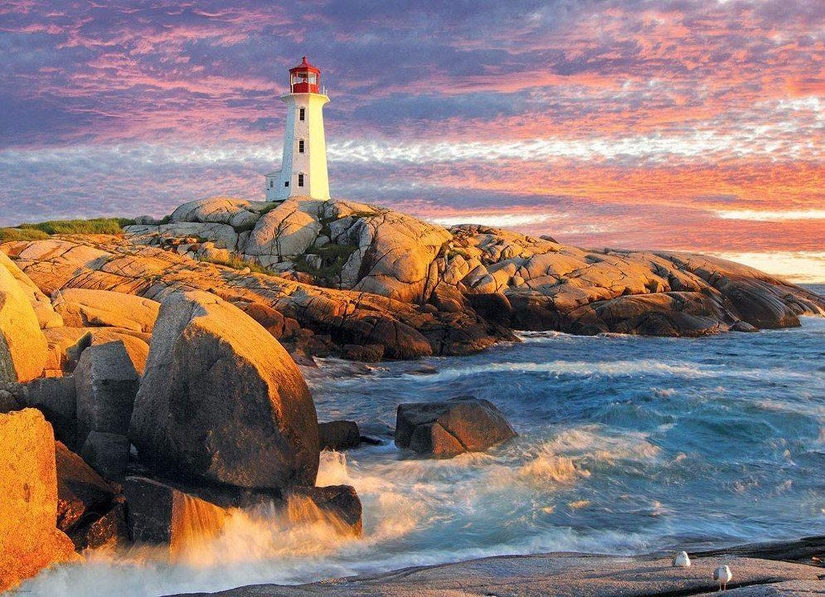 Eurographics puzzel Peggy's Cove Lighthouse, Nova Scotia - 1000 stukjes