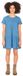 Noisy May Emilia Mb Robe Manches Courtes Bleu XL Femme