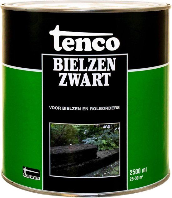Tenco Bielzenzwart - 2.5 liter - Zwart - Hoogglans - Krasvast - Voor buiten