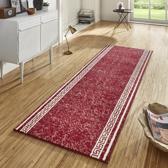 Hanse Home Designer Loper Velours Basic Rood 80x500cm