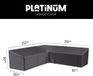 Platinum AeroCover Loungebankhoes L-vorm Antraciet 255x255x100xH65/90cm