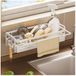 Azomor® Wandgemonteerde keukenorganizer met afneembare lekbak en haken