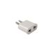 Tv-kabel, 2,5 m Full HD tv-kabel, antenne-coaxkabel, 90 graden hoek, voor tv en radio, mannelijke naar vrouwelijke, rechte witte kabel