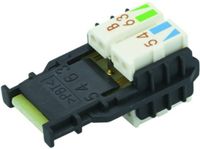Telegärtner 100020636 MFP8 ADERMANAGER T568A VOOR AWG26/1-AWG24/1, AWG27/7-AWG24/7 100020636 Stekker Zilver 1 stuk(s)
