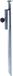 Merkloos / Sans marque Parasolharing Metaal 49 cm