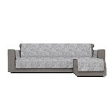 Italian Bed Linen "Glamour" antislip bankhoes met chaise longue rechts, donkergrijs, 190cm