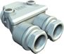 OBO Bettermann 2024063 Tweelingsschroefverbinding Kunststof Lichtgrijs 1 stuk(s)
