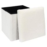 HOME DECO FACTORY, HD0276, Cotele Scott Beige Opvouwbare Ottomaanse kist