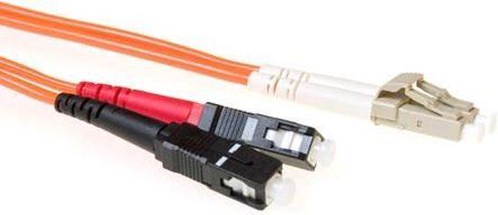 ACT RL8520 Glasvezel Patchkabel Duplex LSZH - LC/SC 50/125µm OM2 - 20 meter