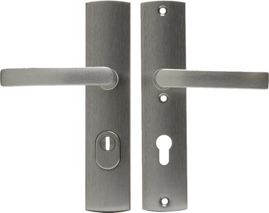 AXA Veiligheidsbeslag Curve Plus Inox geslepen Kruk/Kruk PC72 SKG*** - 6665-10-29/72K