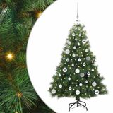 vidaXL Kunstkerstboom met 150 LED, Groen, 120 cm