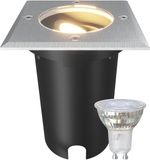 Ledvion LED Grondspot Buiten IP67 3W 230V 345Lm 2700K GU10 vierkant