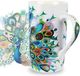NymphFable Keramische Koffiemok Pauw koffiekopjes Beker Theekop Cappuccinokop Cadeau