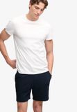 Superdry Monogram Shorts Relaxed Fit Heren Korte Broeken Katoen/Polyester Blauw Maat S