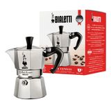 Bialetti Moka Express Moka Pot - 2 Cups - Aluminium - Black