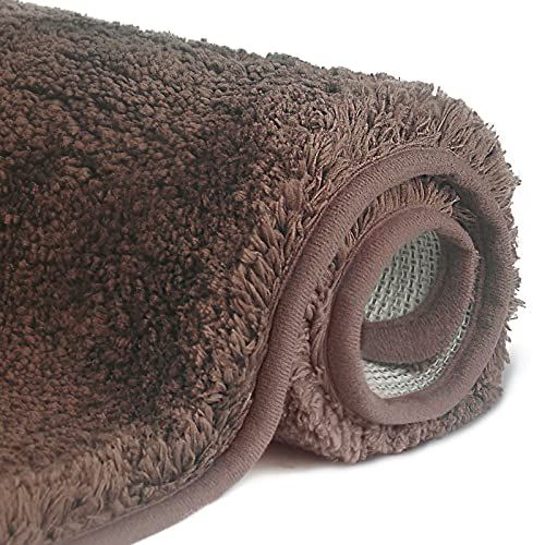 FCSDETAIL Antislip Badmat - Hoogpolig - Machinewasbaar - Microvezel - Badkamer