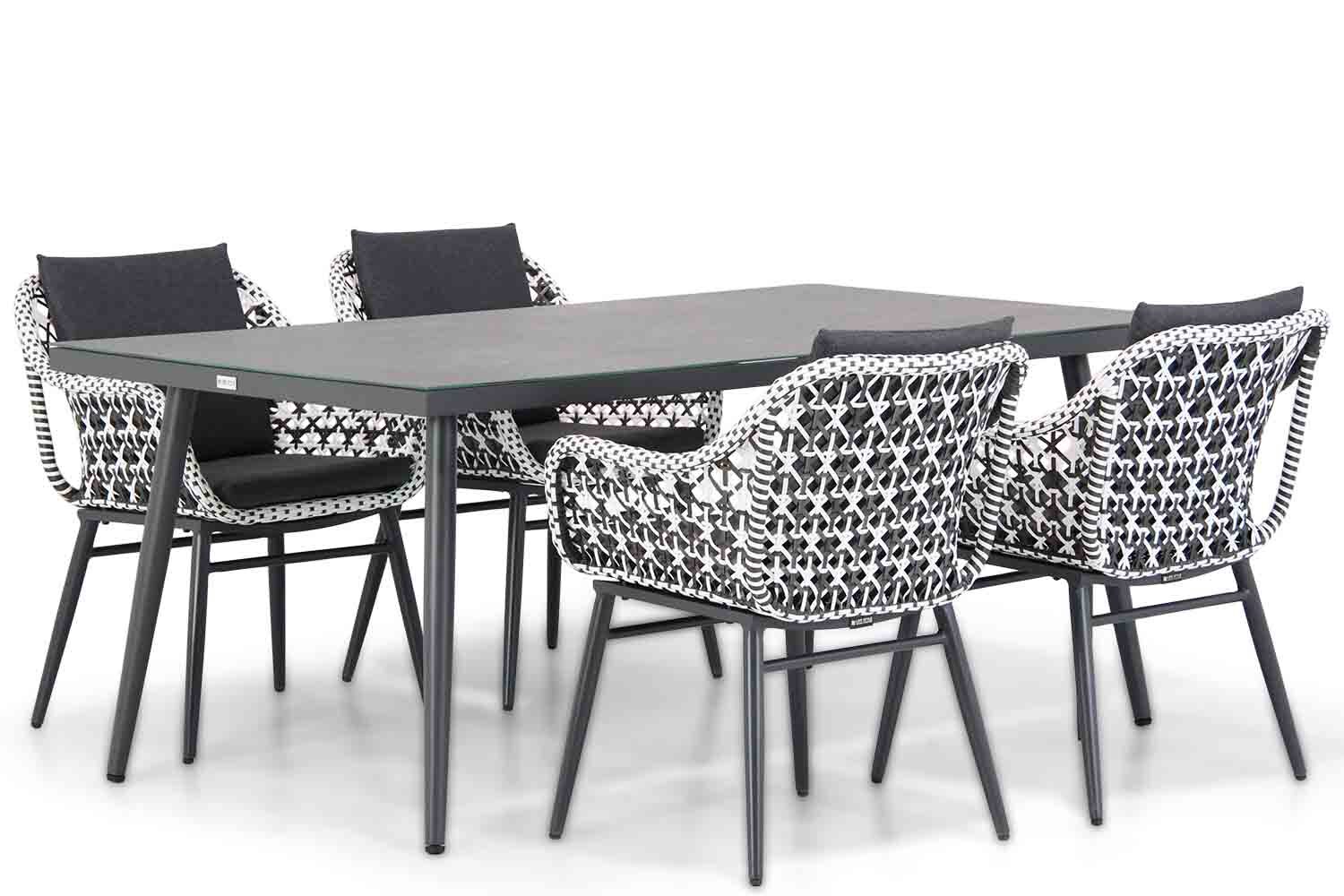 Lifestyle Garden Furniture Lifestyle Dolphin/Sophia 180 cm dining tuinset 5-delig