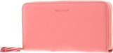 COCCINELLE Leren Portemonnee Tassel Zip Around Wallet Camelia Oud roze