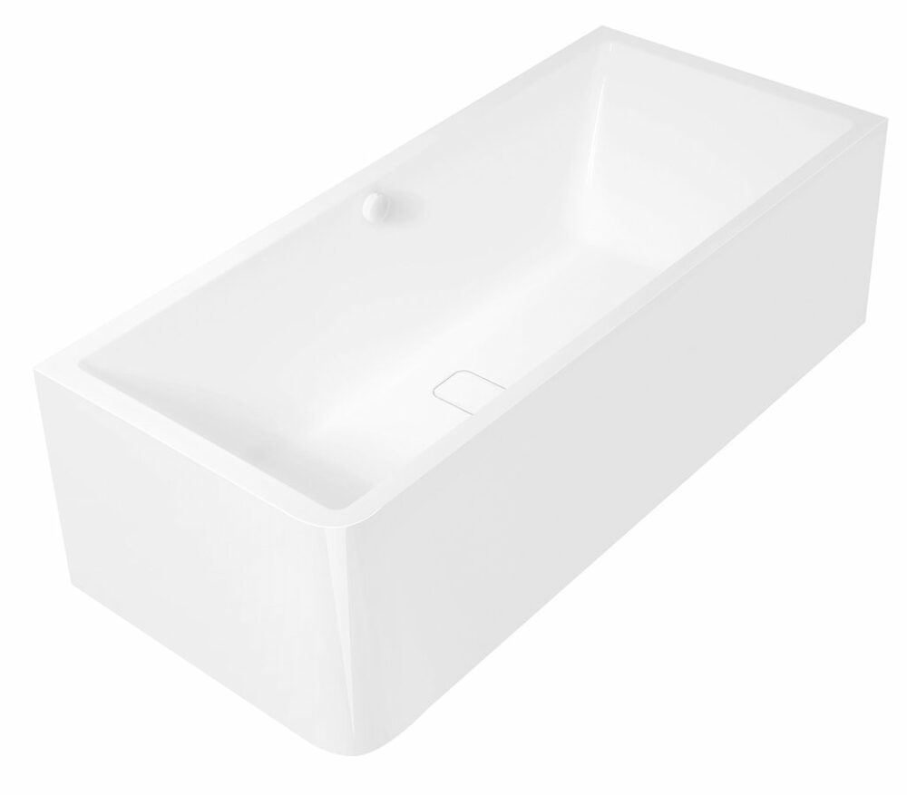 Polysan Marlene Monolith Rechthoekig Bad Rechts 195x85 Wit