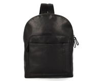 Spikes & Sparrow Leren Luiertas / Rugzak - 15 inch - Chicago - Zwart