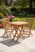 Teakea Teak Houten Tuintafel Klaptafel Vierkant 60 x 60 cm Bruin