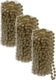Merkloos / Sans marque Othmar Decorations Bv Kralenslinger - 4x stuks - goud - kunststof - 8 meter