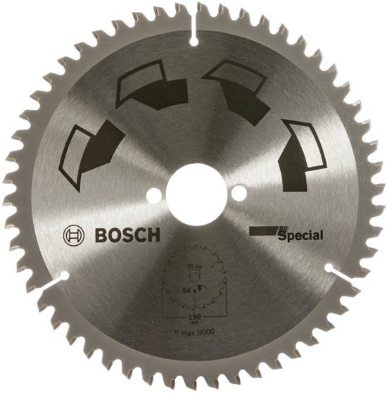 Bosch Cirkelzaagblad Special 190 X 2 X 30 mm - T54