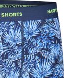 Happy Shorts Boxer Jersey Mannen Hawaii Leaves1 Effen 95% Katoen, 5% Elastaan M
