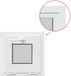 vidaXL RISOR Basement Window White 40 x 40 cm