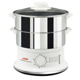 SEB VC1451 - Cuiseur vapeur - 2 paniers - 980W - Blanc/Inox