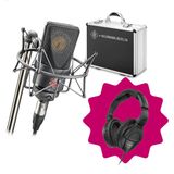 Neumann TLM 103 MT Mono set condensatormicrofoon met Sennheiser HD 280 koptelefoon