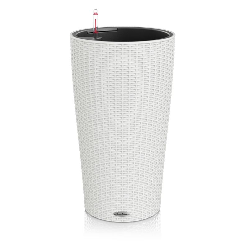 LECHUZA CILINDRO Cottage 23 - White - Plastic - 1 piece