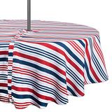DII TC Outdoor Zip Patriottische Streep 60" Rond, Ritssluiting