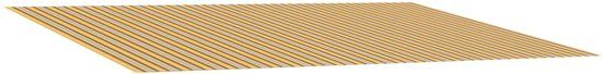vidaXL Tissu de remplacement pour parasol orange et noir 450 x 350 cm