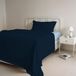 Italian Bed Linen Dekbedset Natuurlijke Kleur, donkerblauw/lichtblauw, klein tweepersoonsbed