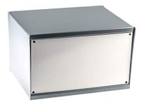 RS PRO, Schaalbehuizing, grijs, staal koudgewalst, 254 x 197 x 159 mm