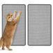 Gimars Set van 2 Sisal Krabmatten voor Katten 50x30cm, Krabbescherming voor Bank & Muur, Zelfklevend Krabpaneel met Klittenbandsysteem, Antislip & Stevig Geweven voor Intensief Krabben, Grijs