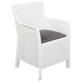 vidaXL Fauteuil Wit PP