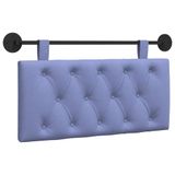 vidaXL - Hangend hoofdbord - Jeans - Blauw - Stof