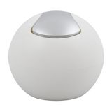 Spirella Afvalemmer voor badkamer, cosmetica-container, 1 liter, glanzende of matte afwerking, afvalcontainer met draaibaar deksel, mat wit